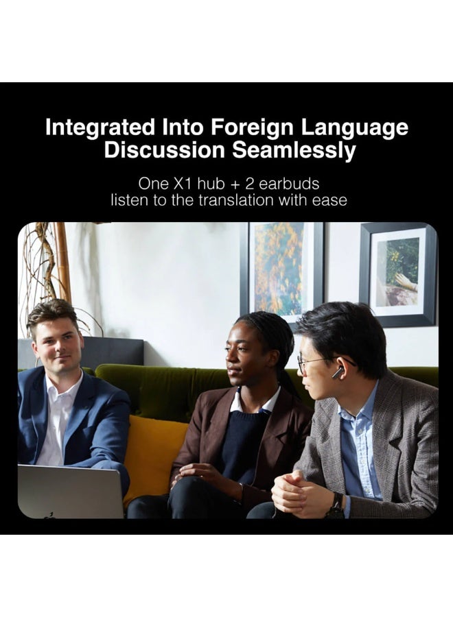 Timekettle X1 AI Interpreter Hub – Standalone Multilingual Real-Time Translator, 43 Language Support, Simultaneous Interpretation for Groups & One-on-One - Image 3